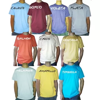 Remeras T Basic  Pack X 3 Jersey 20/1 Premium 100% Algodón