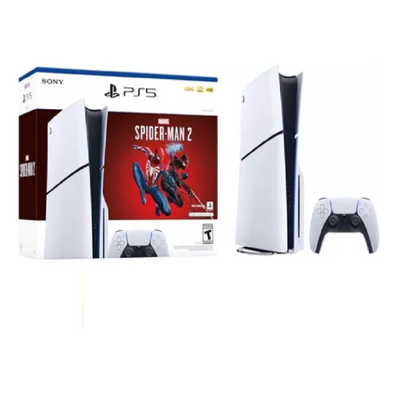 Playstation 5 Ps5 Slim C/lectora Spider-man 2 1tb Usa Origen