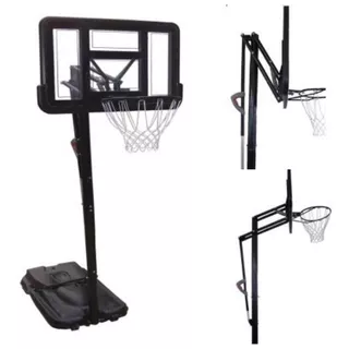 Sistema Tablero Basquet Acrilico Profesional Jirafa Aro Red