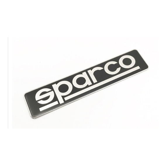 Emblema Sticker Adhesivo Aluminio Sparco Auto Moto