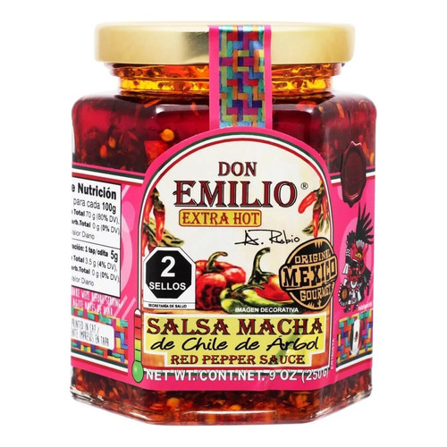 Salsa Macha De Chile De Arbol 250g. Don Emilio