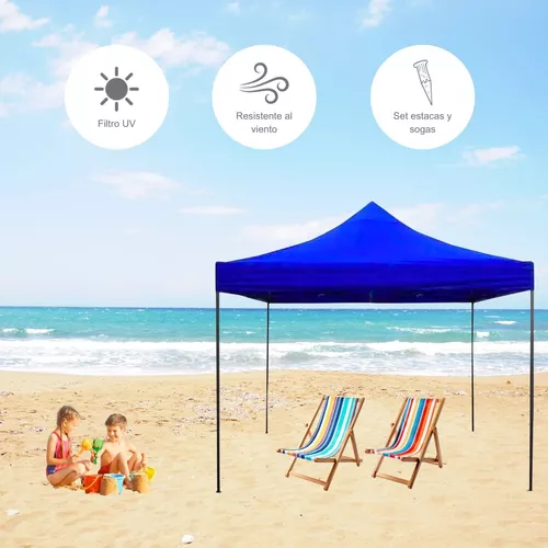 Toldo Gazebo Techo Carpa Playa Sunshade Outdoors Upf+50