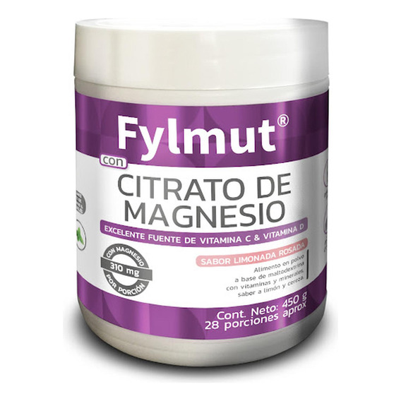 Citrato De Magnesio + Vitamina C + Vitamina D Fylmut Sabor L