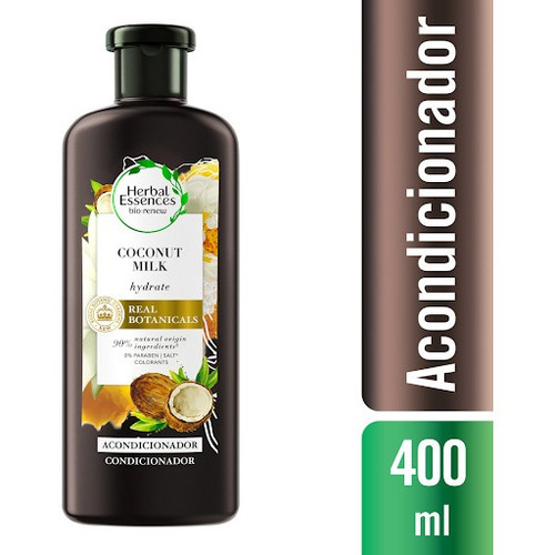 Acondicionador Herbal Essences Bio:renew Coconut Milk 400 Ml