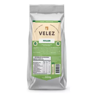 Psyllium Husk Velez 500g Puro E Natural Rico Em Fibras