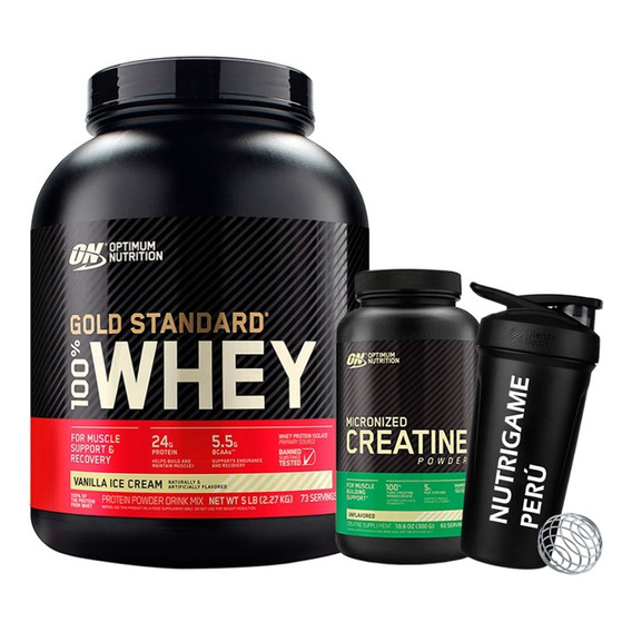 Pack Proteina Gold Standard 100% Whey 5lb + Creatina On 300g