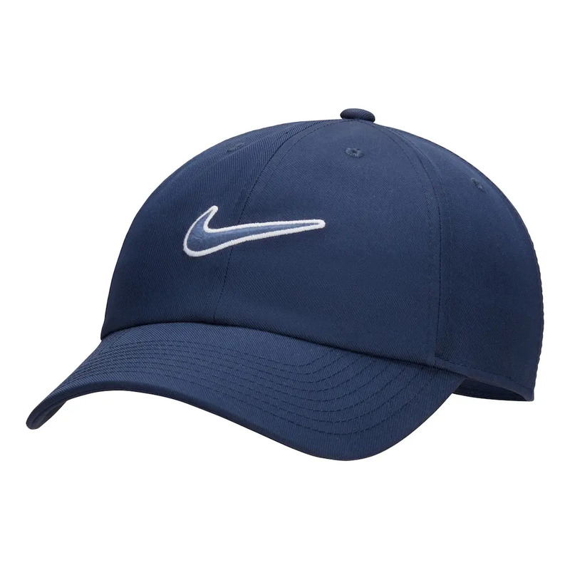 Boné Nike Club Swoosh Unissex Cor Azul-escuro Tamanho G/gg Boné Nike Club Swoosh Unissex Cor Azul-escuro Tamanho G/gg