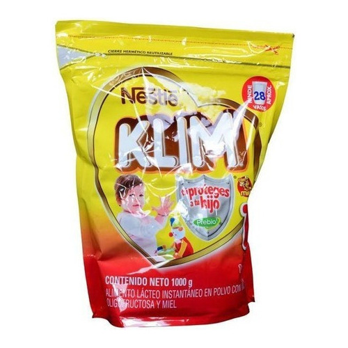 Leche de fórmula en polvo Nestlé Klim 1+ con Miel sabor miel en bolsa de 1 de 1kg - 12 meses a 3 años