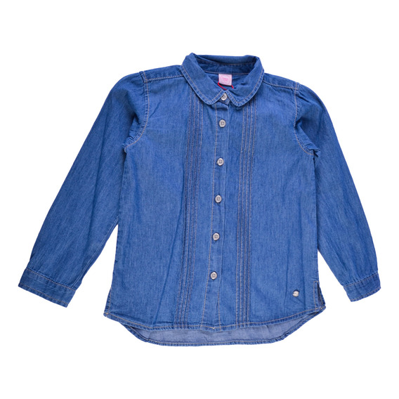 Blusa Jean M/l  Niña Denim