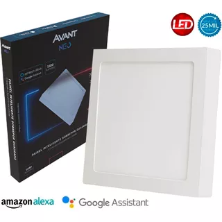 Plafon Led Neo Inteligente Sobrepor 24w Dimerizável 6500k Cor Branco 110v/220v