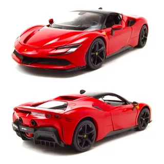 Ferrari Sf90 Stradale Hybrid Megacar Italiano - Burago 1/18