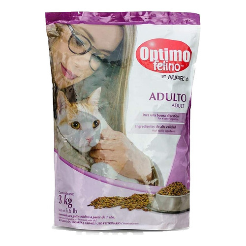 Alimento Optimo Felino para gato adulto sabor mix en bolsa de 3kg