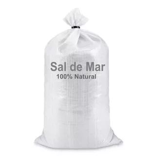 1 Costal De 50 Kilos De Sal De Mar Orgánica 100% Natural