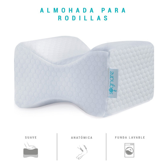 Sognare® Orthopedic Almohada para rodillas de memory foam y Placas de Gel Cooltec Gel Para Rodillas.