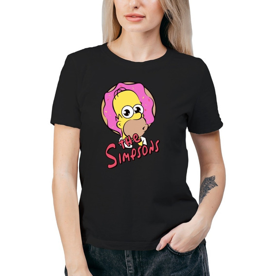  Polera Mujer Los Simpson Homero Algodón Orgánico Se56