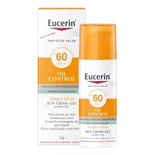 Protetor Solar Sun Oil Control Fps 60 Protetor Solar Facial 50ml Eucerin