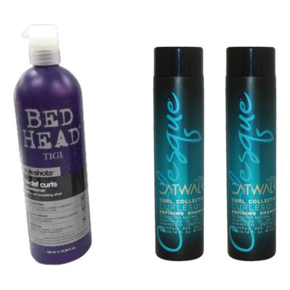 Pack Tigi Bed Head Para Rulos Shampoo 600 Acondicionador 750