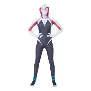 Cosplay Disfraz De Superheroe Spider Gwen Stacy Niñas Y Adultos