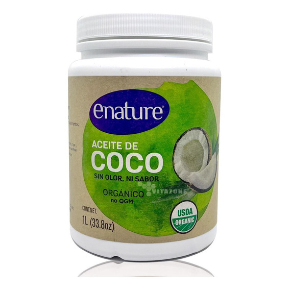 Aceite De Coco Virgen Orgánico 1 Lt E-nature