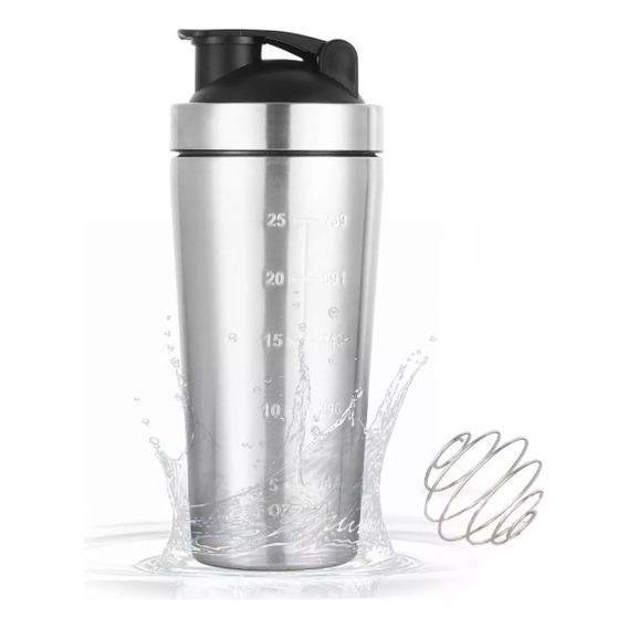 Vaso Agitador De Proteína De Acero Inoxidable Para Gimnasio