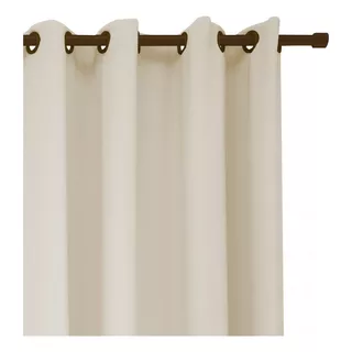 Cortina Para Janela Barcelona 3,00x 2,50 Admirare Cor Creme