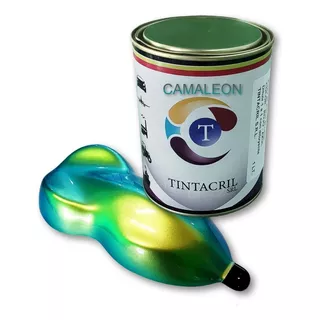 Pintura Camaleón Bicapa X 1 Lt. Azul - Verde - Oro