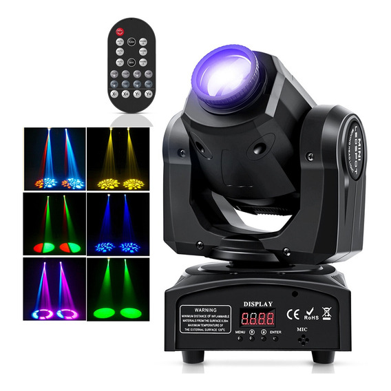 Cabeza Movil Led Dj Luz De Escenario Dmx Multicolor Fiestas