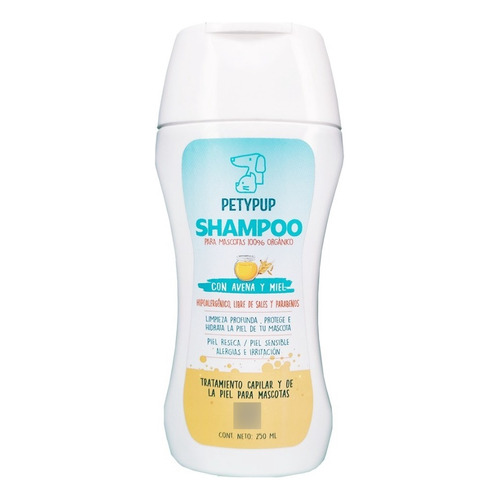 Petypup Shampoo Para Perros Hipoalergenico De Avena Y Miel