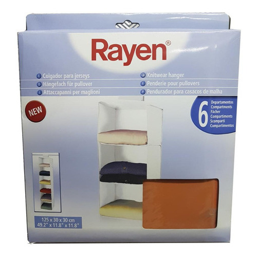 Perchero, Colgador Con 6 Espacios. Para Closet Marca Rayen Color Beige