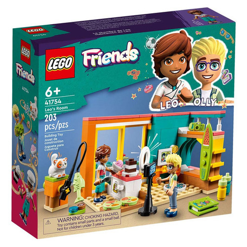 Kit De Construcción Lego Friends Habitación De Leo 41754 6+ Cantidad de piezas 203