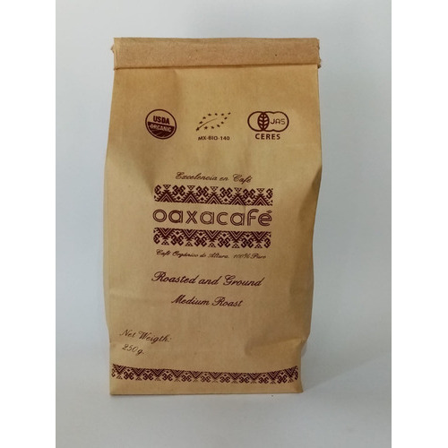 Café Orgánico Oaxacafé 250g Molido Bolsa Kraft Tueste Medio