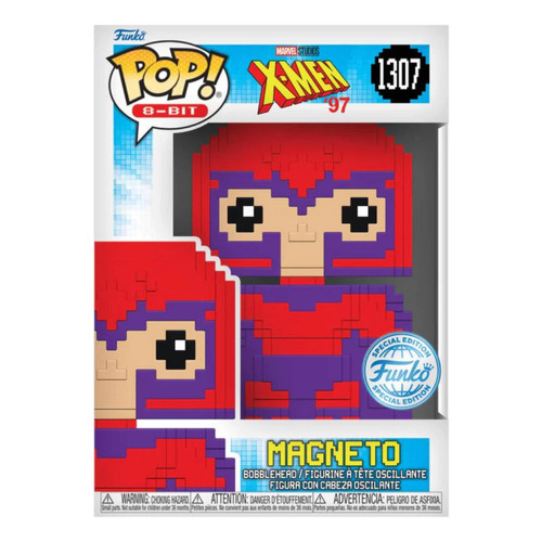 Funko Pop 8 Bit Marvel X Men 97 - Magneto Exclusivo