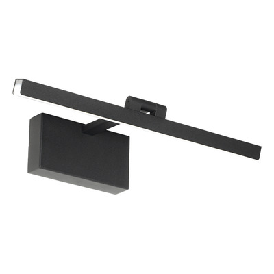 Aplique Pared Cuadro Baños Led 9w Negro Deco L2309n Mks