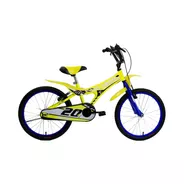 Bicicleta Infantil Slp Max R20 1v Frenos V-brakes Color Amarillo Con Pie De Apoyo  