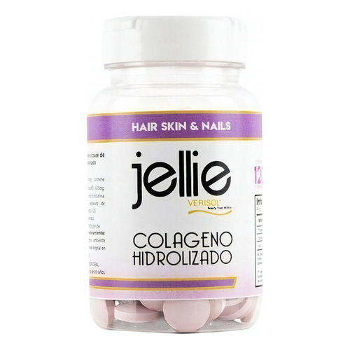 Colágeno Hidrolizado Jellie® X 120 Comp. | Piel, Pelo & Uñas Sabor Sin Sabor