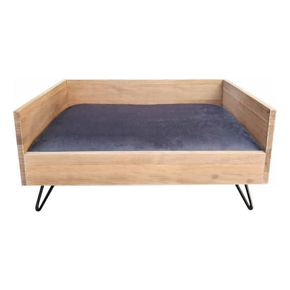 Cama Diseño Sofá Catre Base Madera Mascota Perro Gato Atrix®