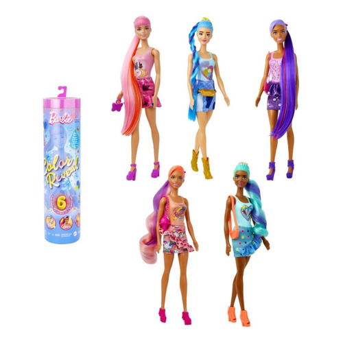 Boneca Barbie Color Reveal Looks de mezclilla - Mattel Hnx04