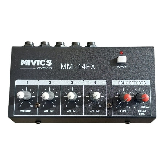 Mini Mezclador Analogico Marca Mivic's 4 Canales Mm-14fx