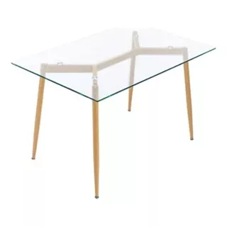 Mesa Tulip Comedor Vidrio Estocolmo Nórdica 1.20cm Premium!