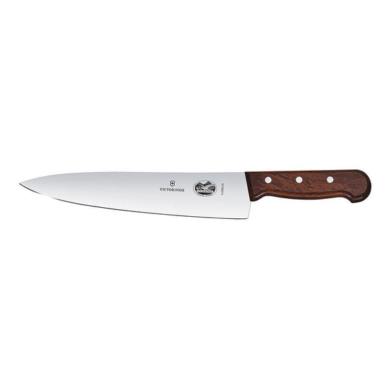 Cuchillo Cocina Rosewood Color Café. Hoja 25 Cm. Victorinox