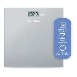 Techline TEC-SILVER balança digital cinza no Mercado Livre com oferta e cupom de desconto
