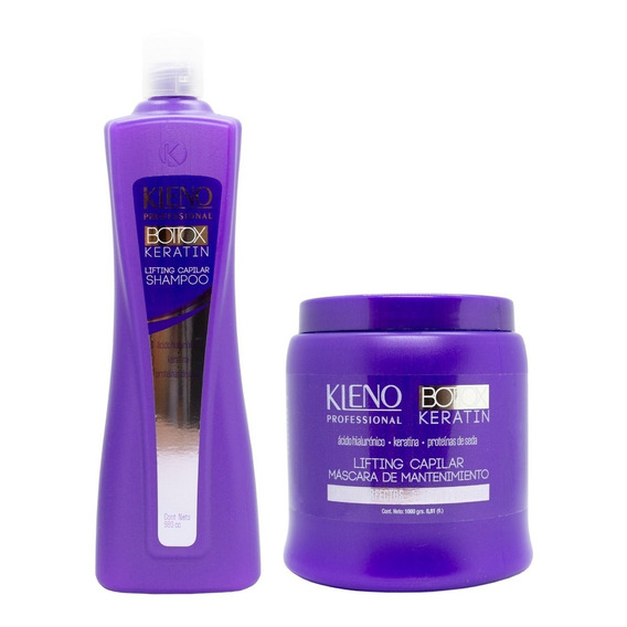 Kleno Bottox Keratin Kit Shampoo + Máscara Lacios Grande 6c