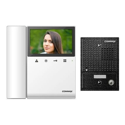 Portero Electrico Visor Commax Kit Frente + Monitor 43k
