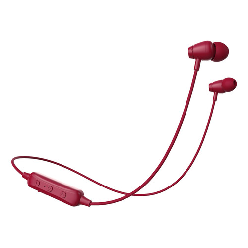 Naceb Tecnología Audífonos Inalámbricos NA-0314R Audífonos Bluetooht 4.1 Alcance De 10 Metros Color Rojo