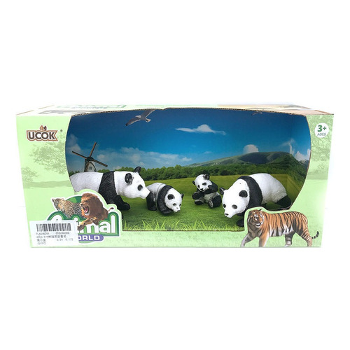 Playsets Animal World Familia Oso Panda Pack 