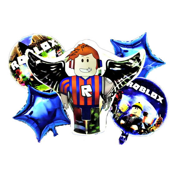 Bouquet Globos Roblox X 5 Piezas