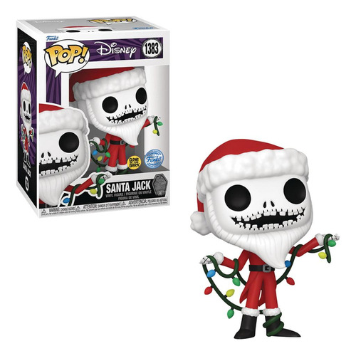 Muñeca especial Funko Pop Disney Glows Santa Jack 1383