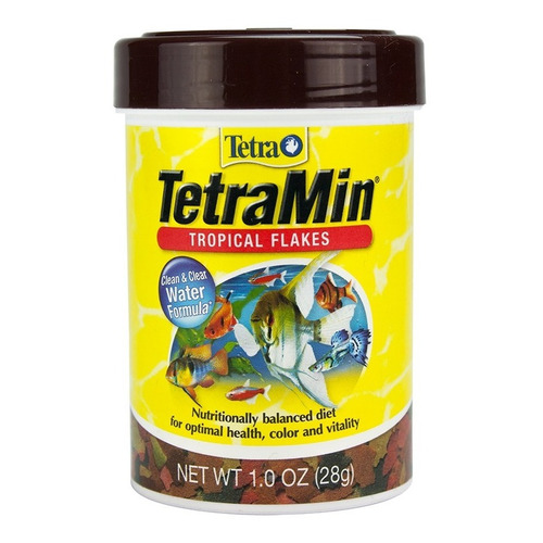 Tetra Tetramin Tropical Flakes 28 G. Alimento Peces Nutricion Dieta Equilibrada