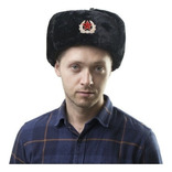 Gorra Rusa Shapka Ushanka (negra, Medic 60)