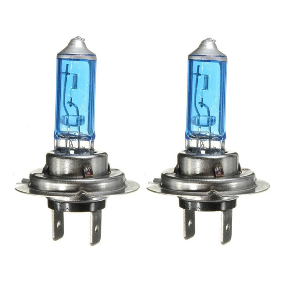 Ampolleta Lámpara Luces Halógenas Luz Blanca H7 55w 12v X2